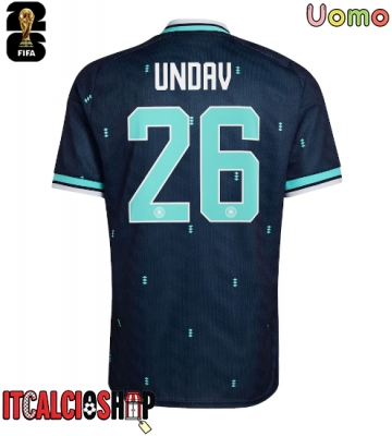 Germania Deniz Undav #26 Seconda Maglia Mondiali 2026 Manica Corta Germania Deniz Undav #26 Seconda Maglia Mondiali 2026 Manica Corta